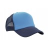Trucker cap - mod. 3803:Cyan, Nylon, Navy